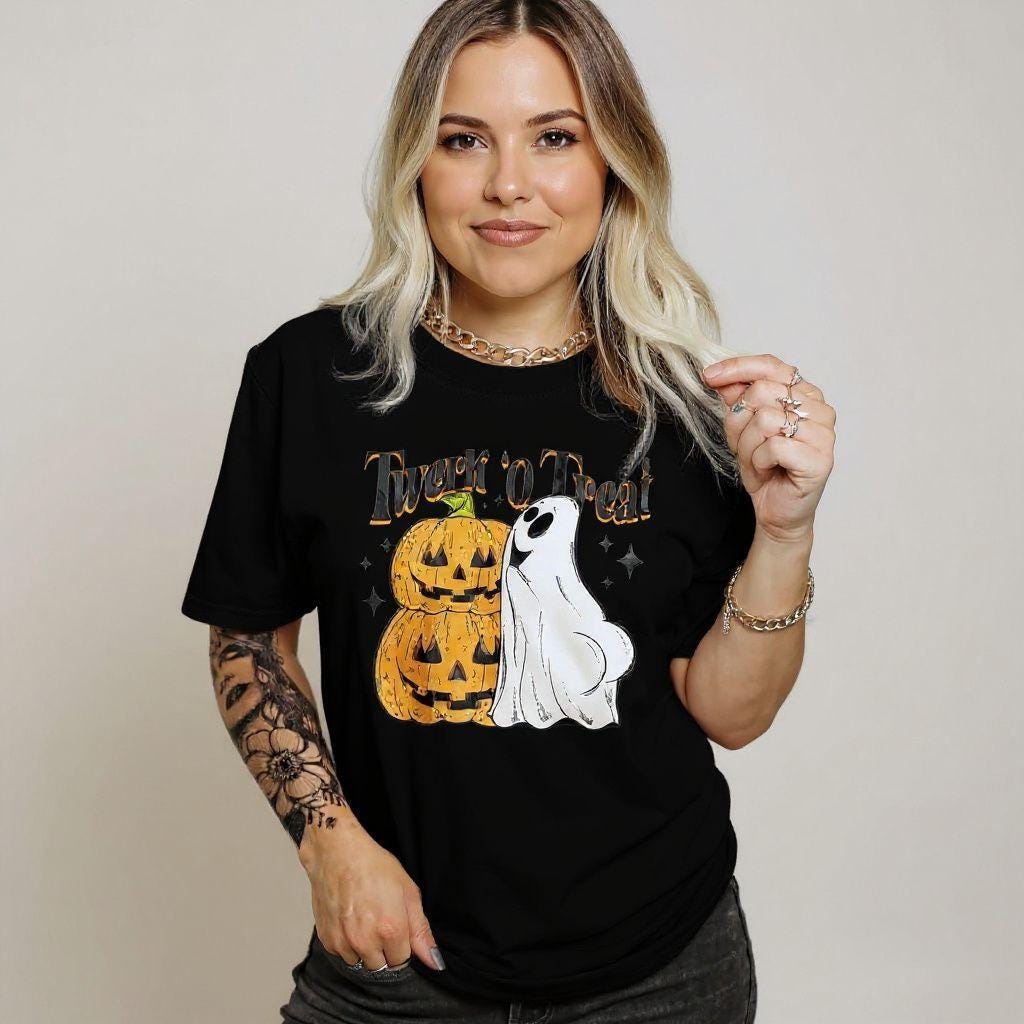 Twerk ‘o Treat Halloween Tee – Ghostly Sass Meets Pumpkin Spice