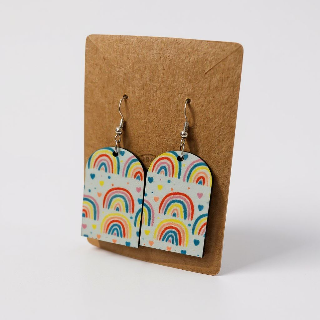 Cinematic-Boho Statement Earrings – Double-Sided & Handmade