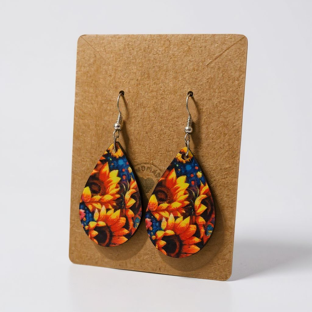 Cinematic-Boho Statement Earrings – Double-Sided & Handmade