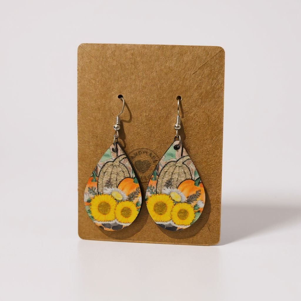 Cinematic-Boho Statement Earrings – Double-Sided & Handmade