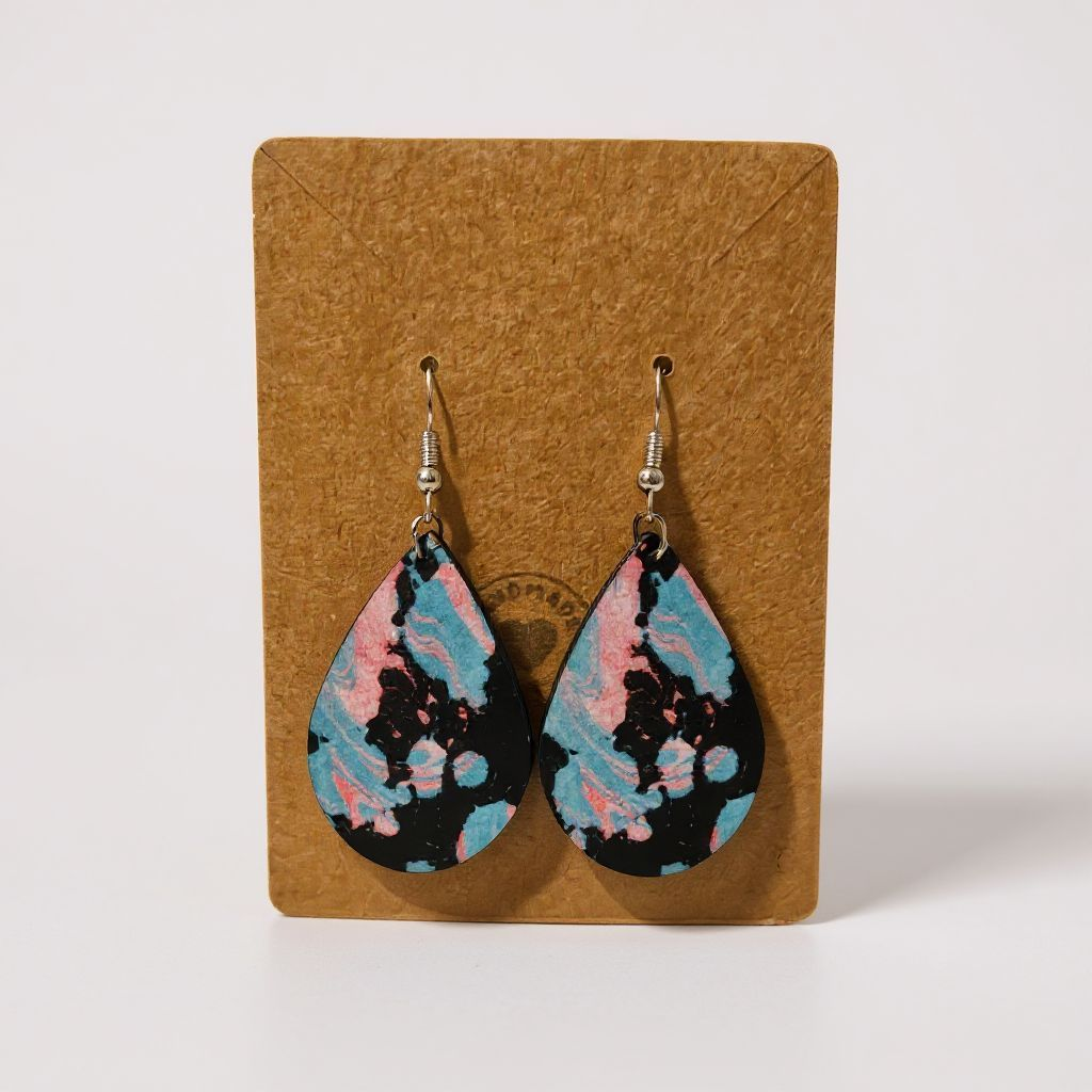 Cinematic-Boho Statement Earrings – Double-Sided & Handmade