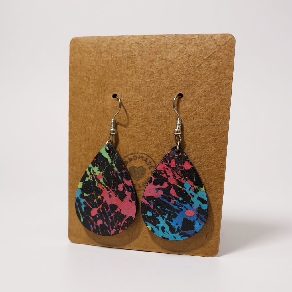 Cinematic-Boho Statement Earrings – Double-Sided & Handmade