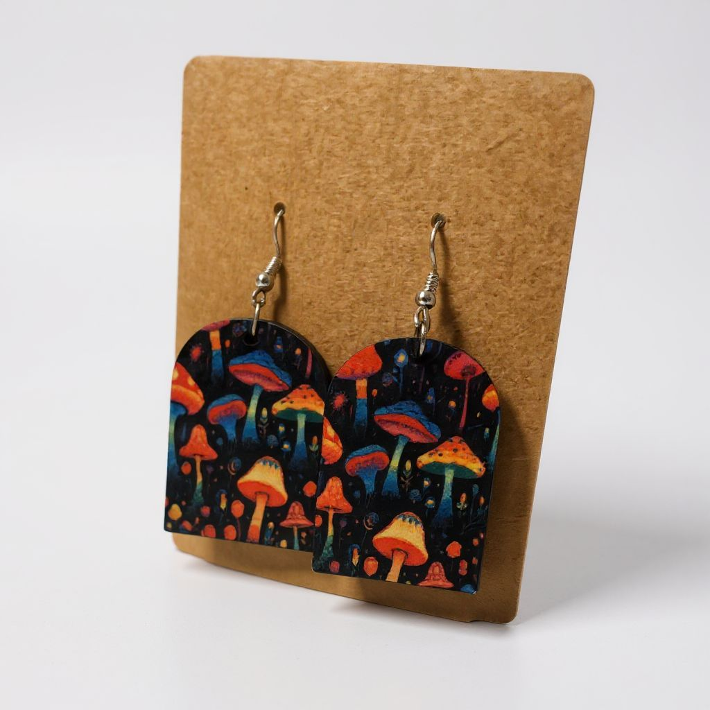 Cinematic-Boho Statement Earrings – Double-Sided & Handmade