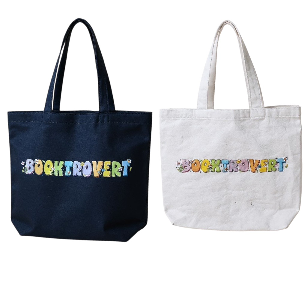 BOOKTROVERT Canvas Tote Bag