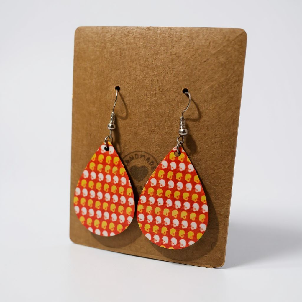 Cinematic-Boho Statement Earrings – Double-Sided & Handmade