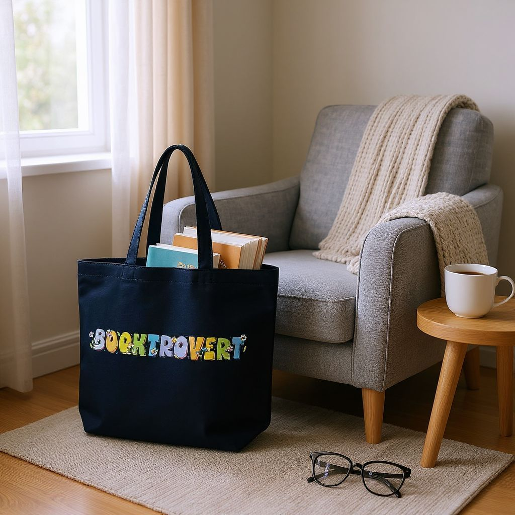 BOOKTROVERT Canvas Tote Bag